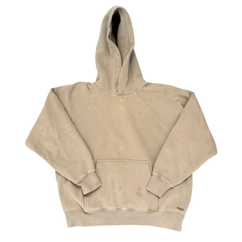 TNA Aritzia Sweatfleece Cozy Fleece Mega Fit Hoodie Tan Brown 2XS